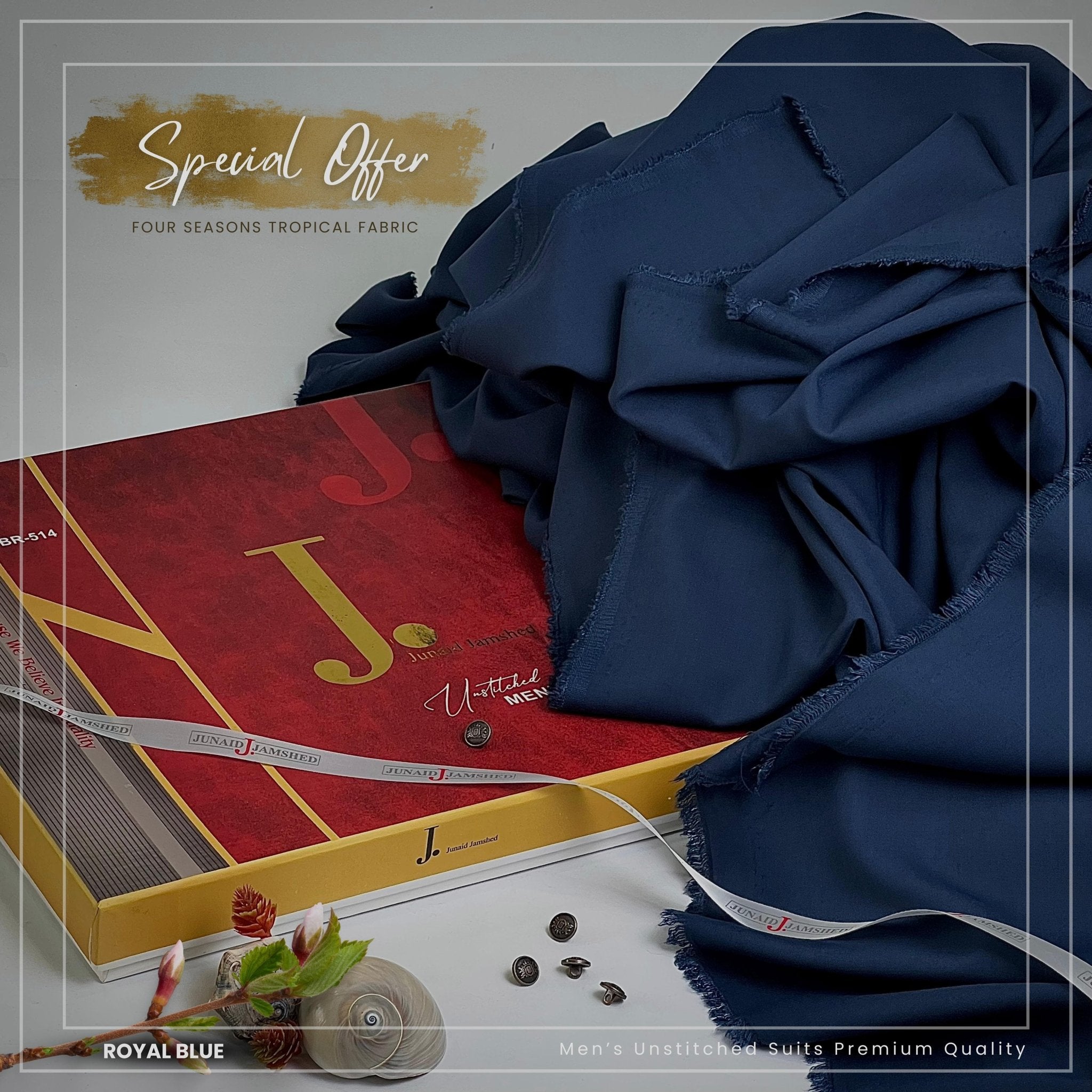 Junaid Jamshed - Premium Wash and wear with Box - HA Collection